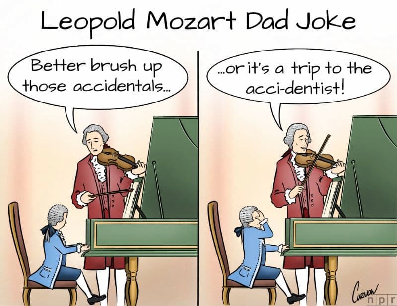 Leopold Mozart music joke