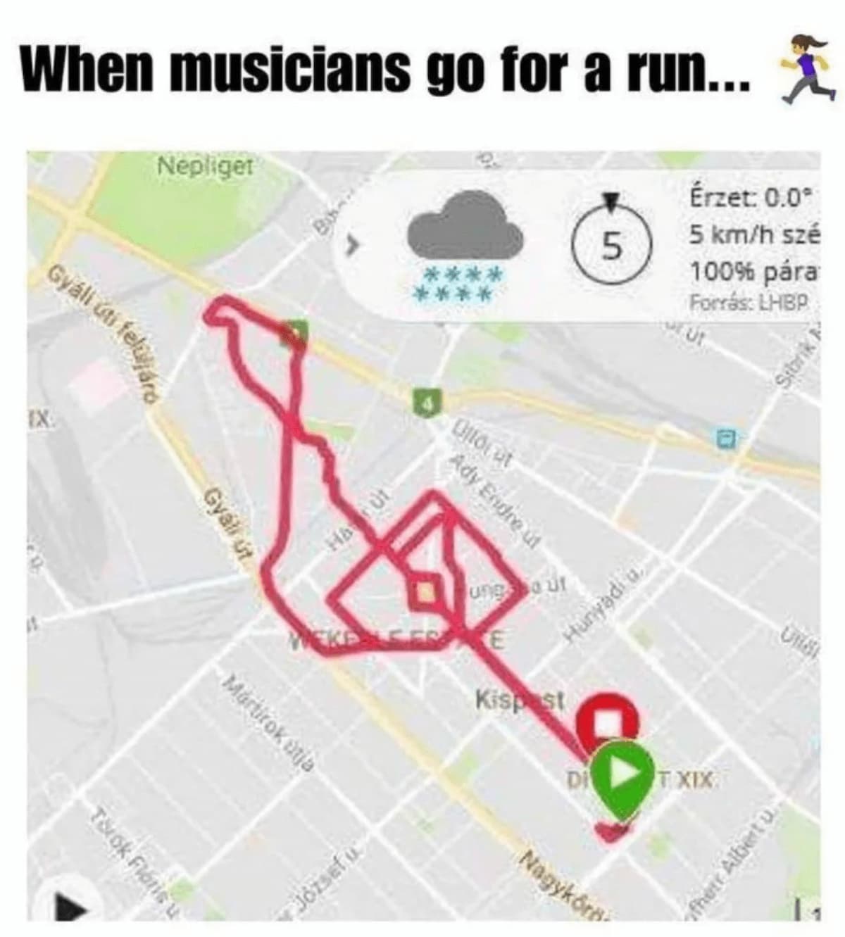 When Musicians Go For a Run…