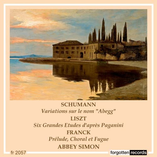 SCHUMANN-LISZT-FRANCK-ABBEY SIMON