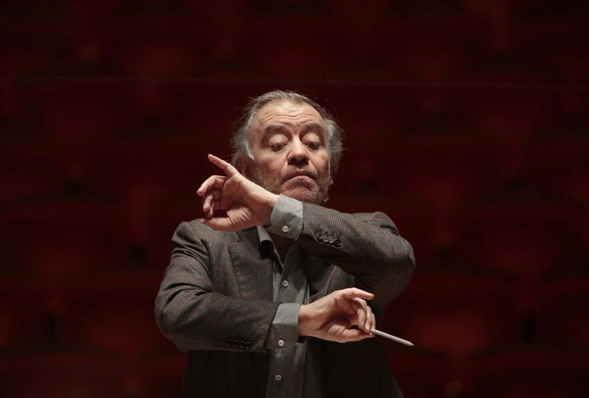 Russian conductor Maestro Valery Gergiev rehearses with the Philadelphia Orchestra at Kimmel Center for the Performing Arts on Feb. 12, 2015.