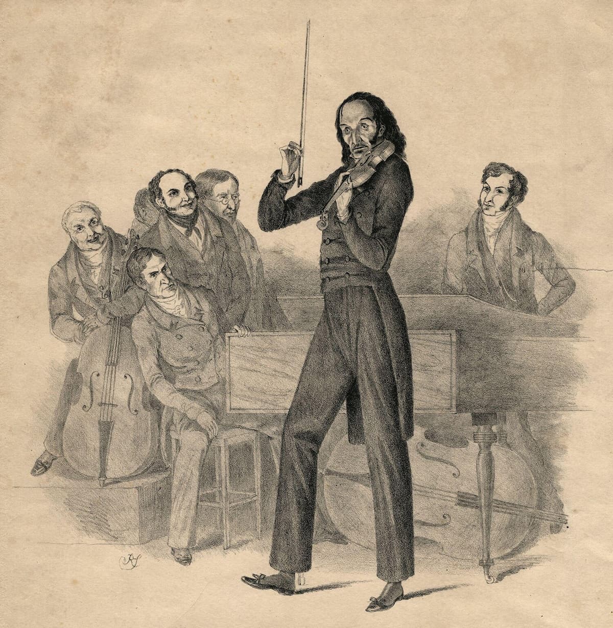 Nicolo Paganini, by Richard James Lane
