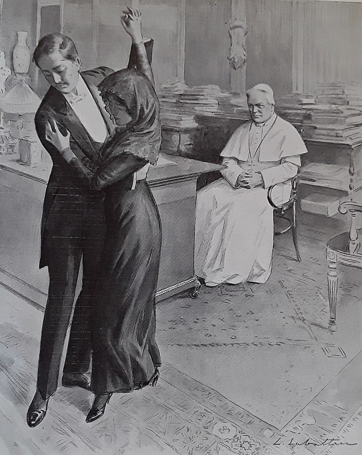 Pope Pius X views the tango