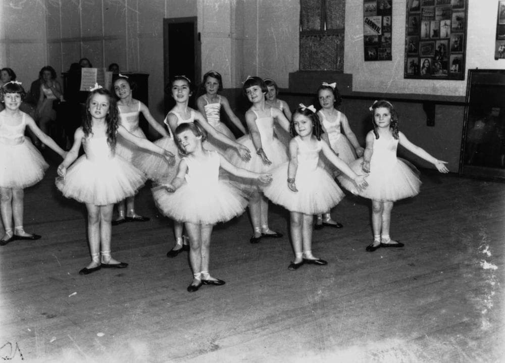 Young girls competing at the Royal Academy of Dance (London) in 1938