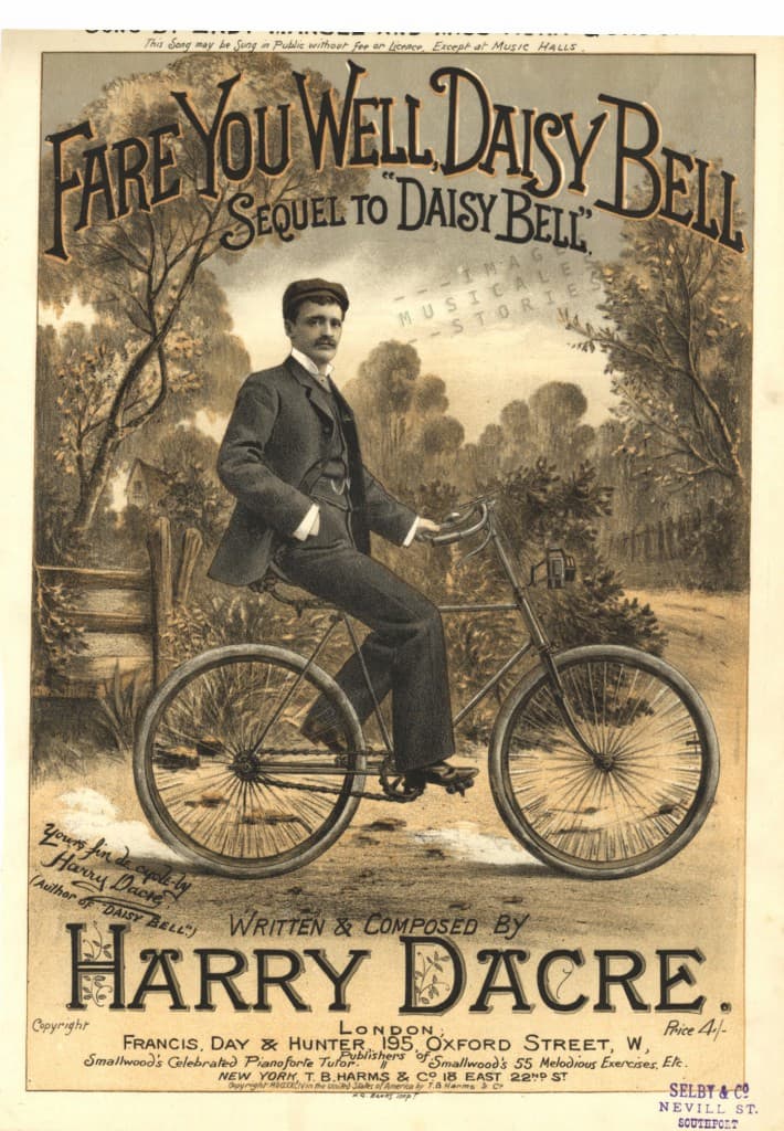 Dacre: Fare you well Daisy Bell, 1894 © blog.imagesmusicales.be
