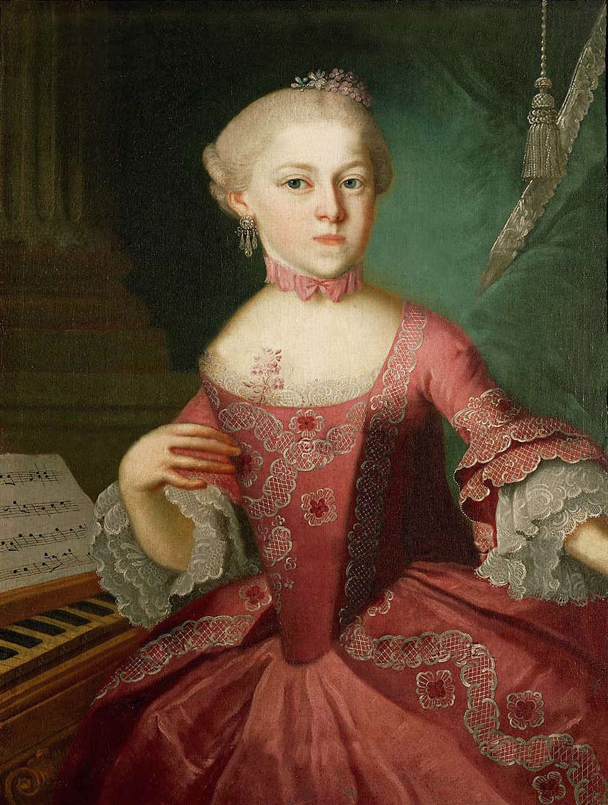 Maria Anna Walburga Ignatia Mozart by Pietro Antonio Lorenzoni
