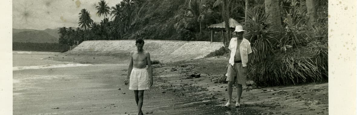 Britten and Peter Pears in Bali, 1956