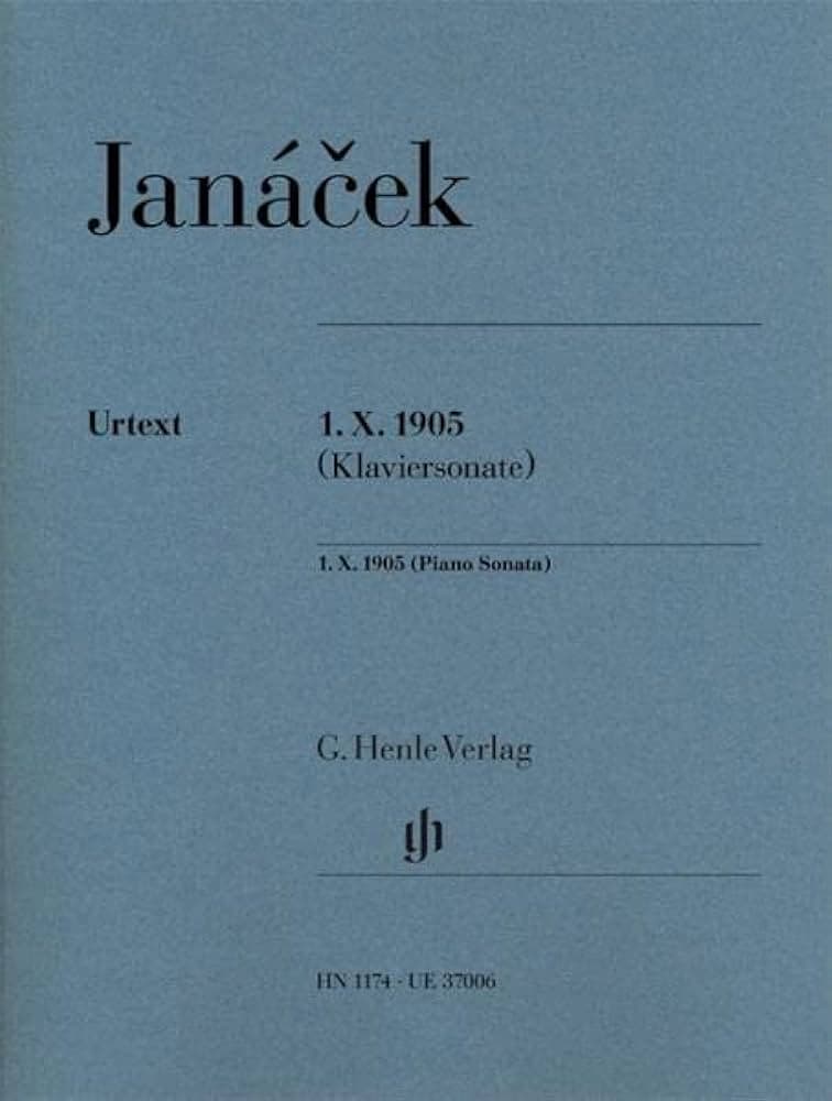Janáček's 1.X.1905 music score cover