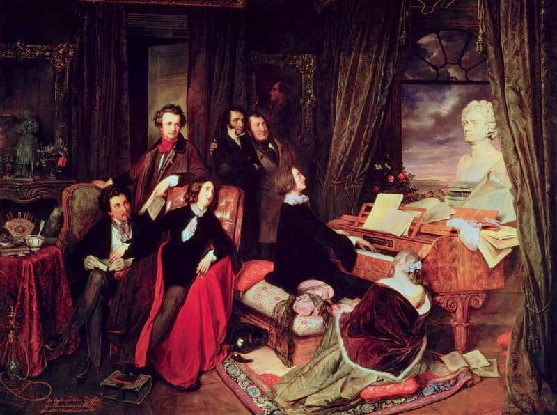 Josef Danhauser: Franz Liszt Fantasizing at the Piano