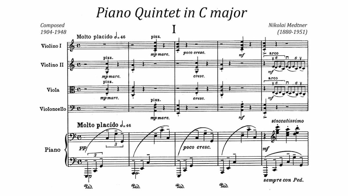 Nicolai Medtner: Piano Quintet