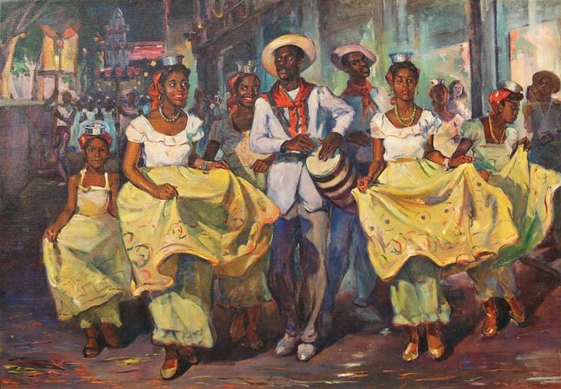 Oscar García Rivera: Comparsa (Carnival Parade), c. 1940 (Vero Beach Museum of Art)