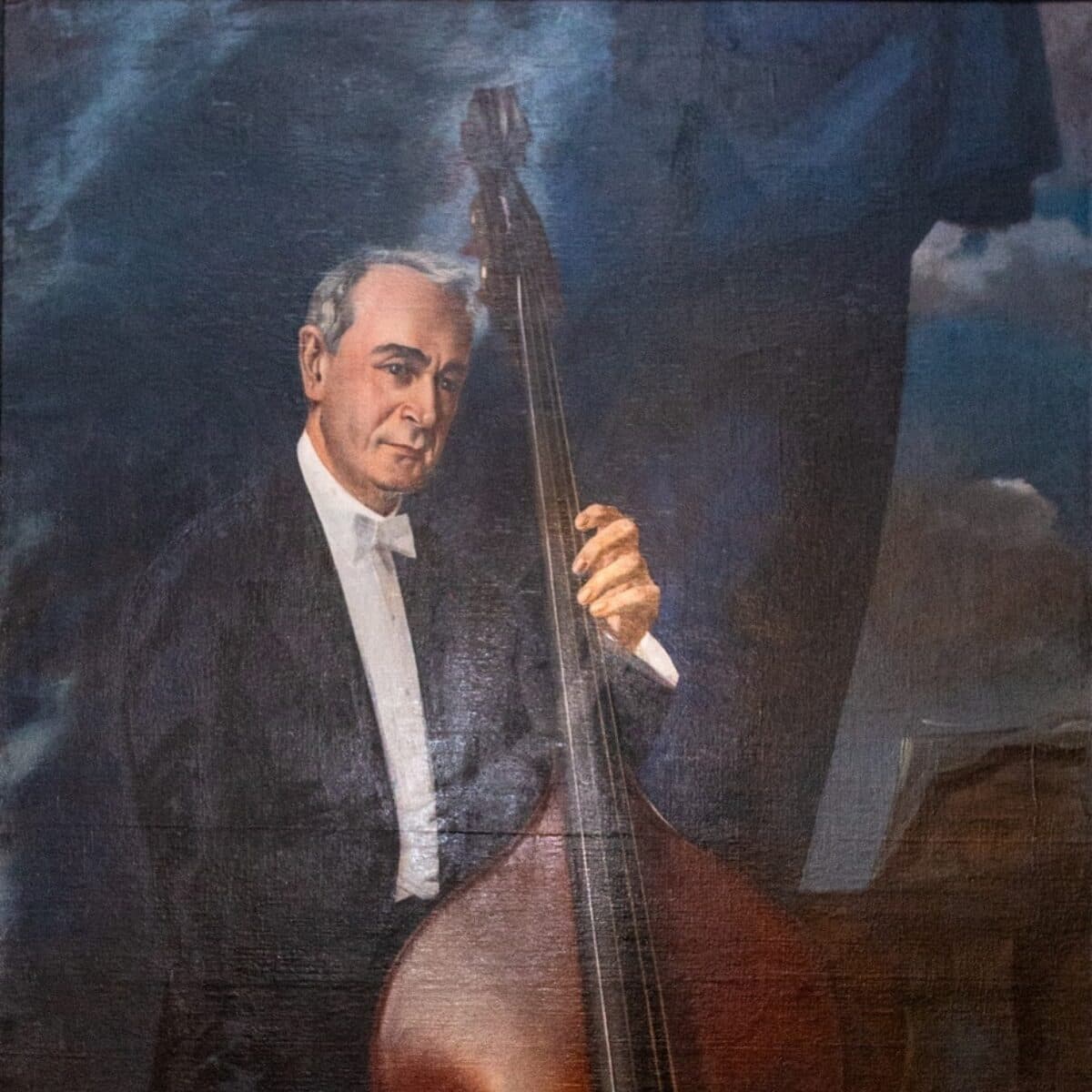 Serge Koussevitzky Painting by Basil Schoukhaeff, Paris, 1934 Photograph of painting by Robert Torres