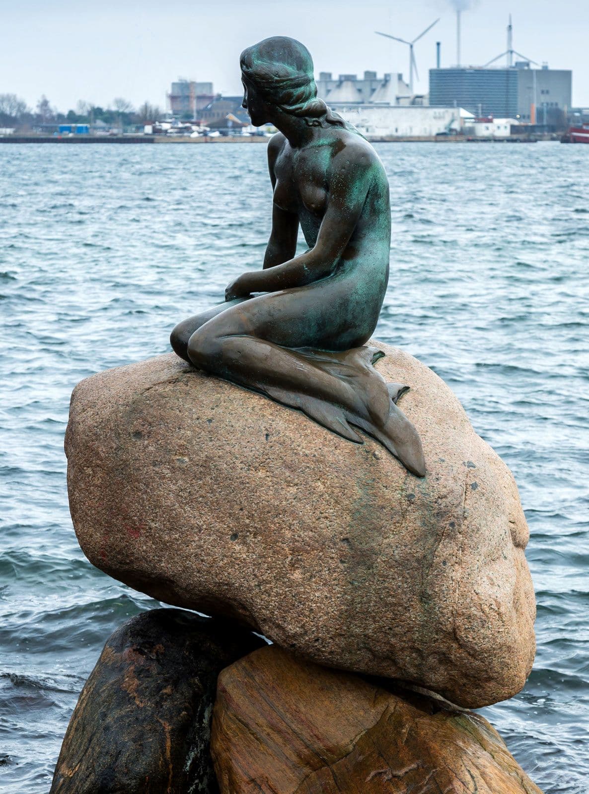 The Little Mermaid (1913) - sculpture by sculptor Edvard Eriksen
