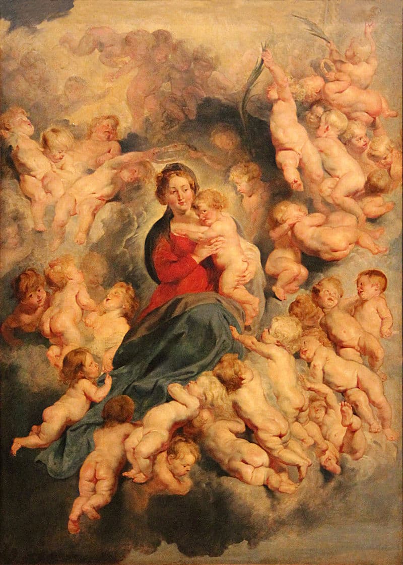 Peter Paul Rubens: The Virgin and Child surrounded by the Holy Innocents, 1616 (photo by Jean-Pol Grandmont) (Paris: Louvre Museum)