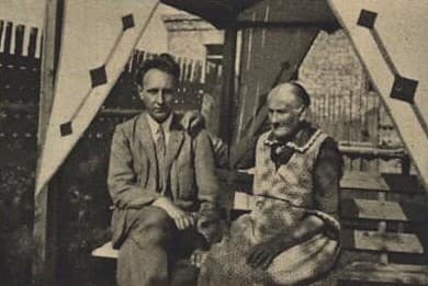 Bohuslav Martinů with his mother, 1927