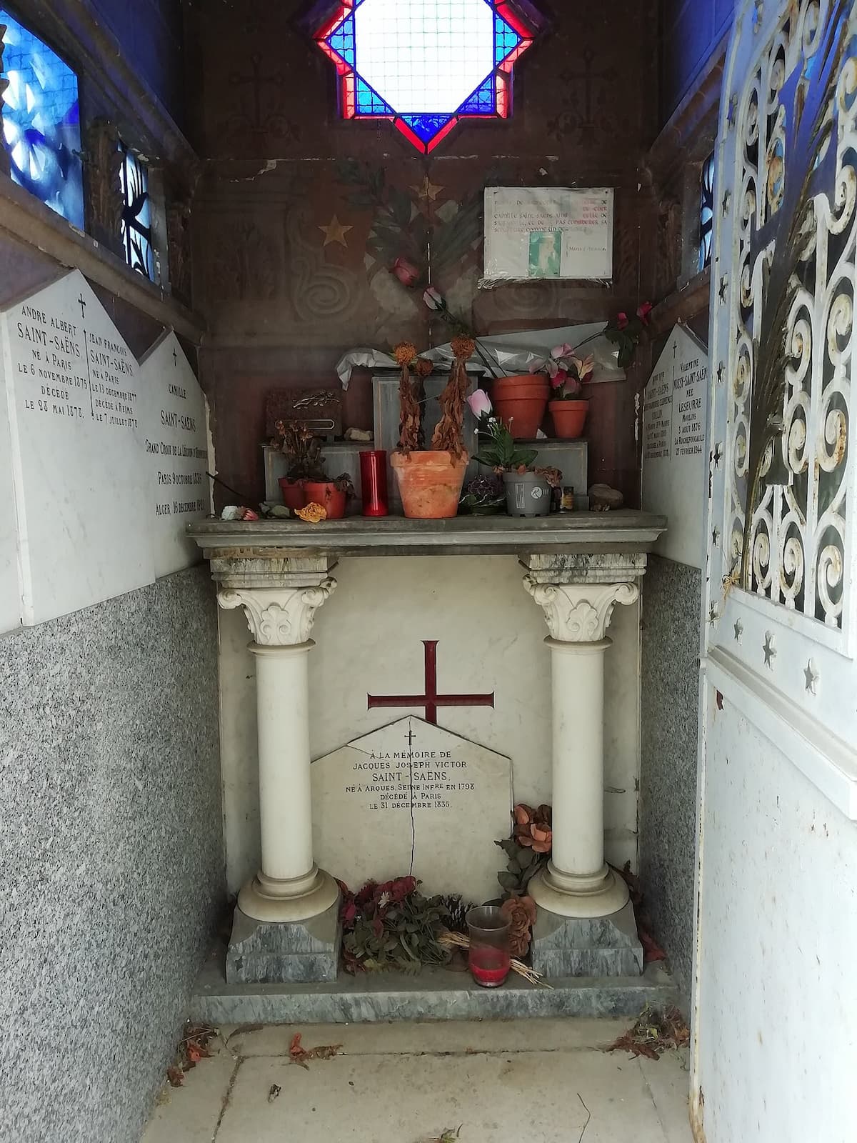Tomb of Camille Saint-Saëns at the Montparnasse Cemetery
