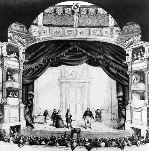 Staging of Don Pasquale at the Salle Ventadour in Paris (1843)