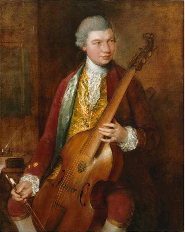 Thomas Gainsborough: C.F. Abel, 1765 (National Portrait Gallery)