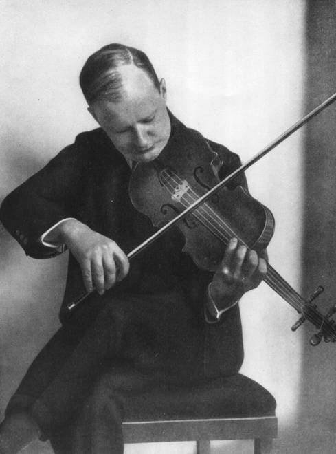 Paul Hindemith playing the viola