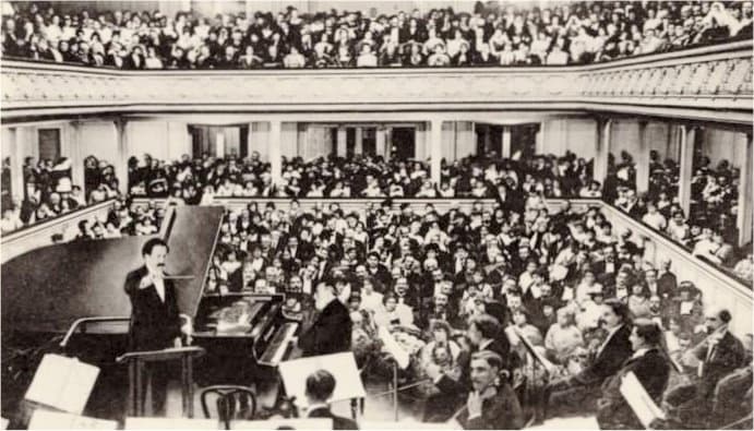 Camille Saint-Saëns farewell concert in 1913
