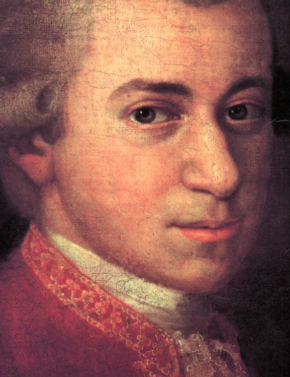 Portrait of Mozart by Johann Nepomuk della Croce