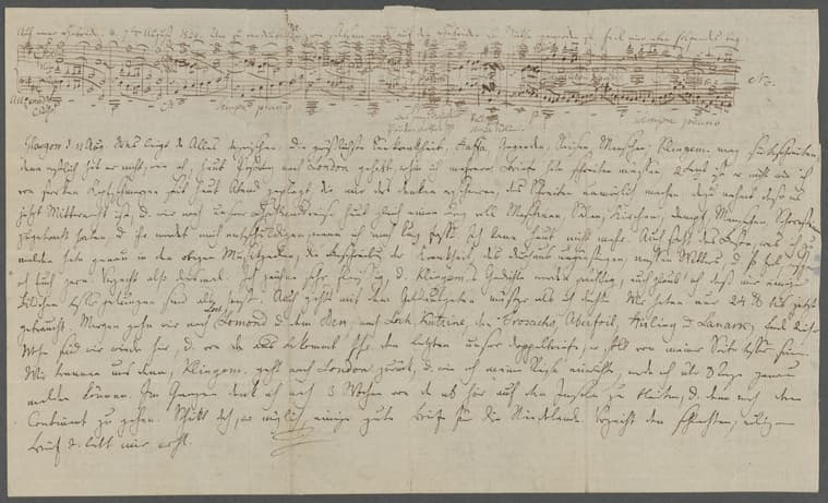 Mendelssohn's letter, 1829