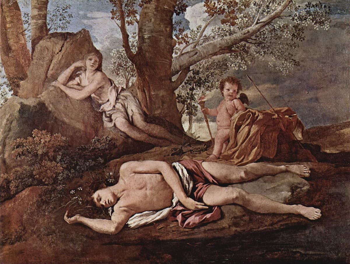 Nicolas Poussin, Écho et Narcisse, ca. 1629–1630 (Paris: Louvre)