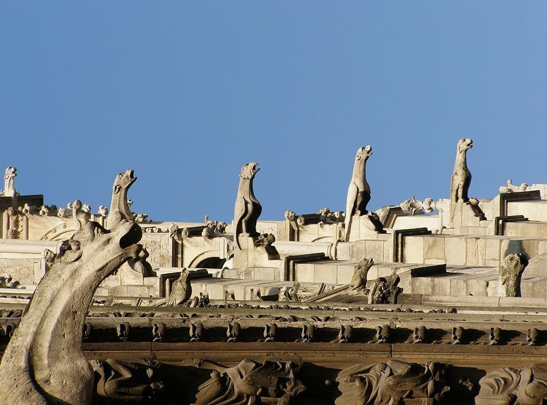 Gargoyles on the roof of Notre-Dame de Paris (Photo by Krzysztof Mizera)