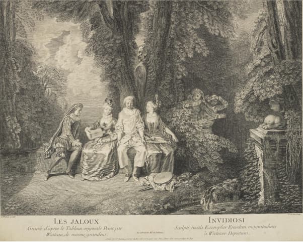 Gerard Scotin after Watteau: Les Jaloux / Invidiosi (National Galleries of Scotland)