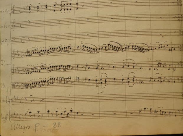 Mendelssohn's Symphony No. 1 in C minor - final movement music score