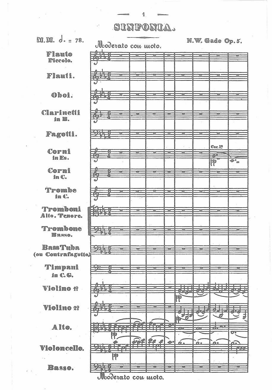 Niels Gade's Symphony No. 1