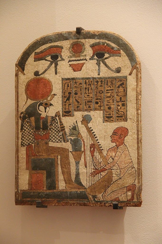 Harper, Stele of Djedkhonsouioufânkh, 1069–664 BC