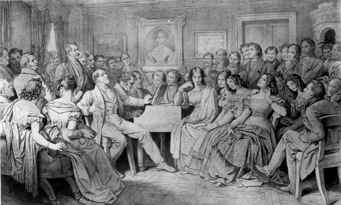 Mortiz von Schwind: A Schubert Evening at Josef von Spaun's, 1868