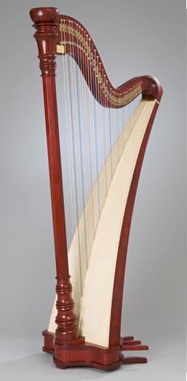 Single-Action Harp in Spruce, 21st century (Mürnseer Musikinstrumentbau)