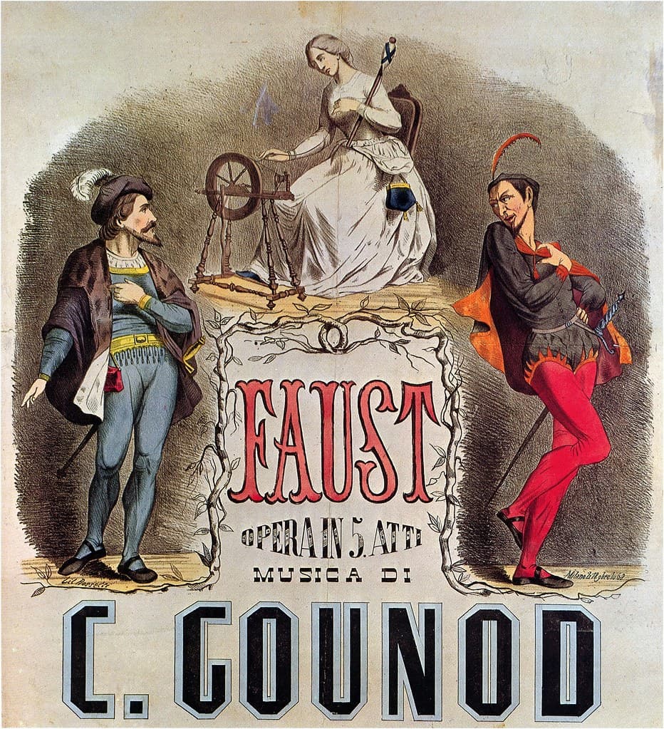 Gounod's Faust poster, 1863