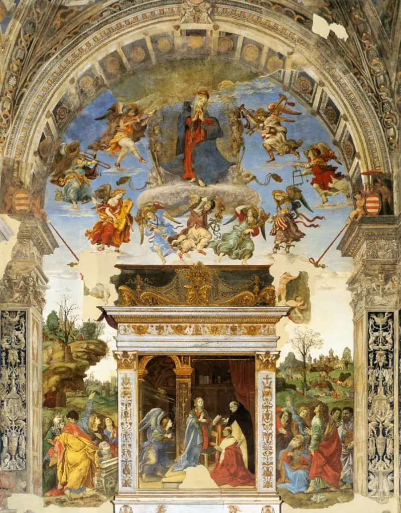 Filippino Lippi: The Assumption of the Virgin (Rome: Carafa Chapel of the Santa Maria sopra Minerva)