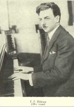 Neuhaus at the piano