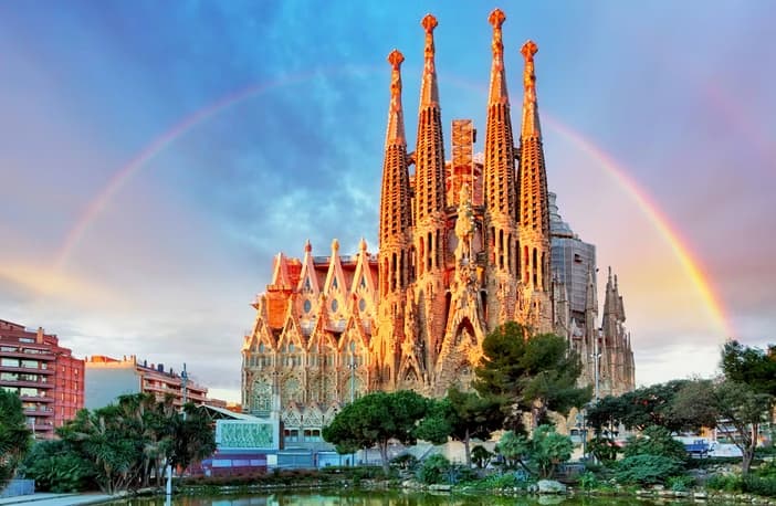The three facades of La Sagrada Família