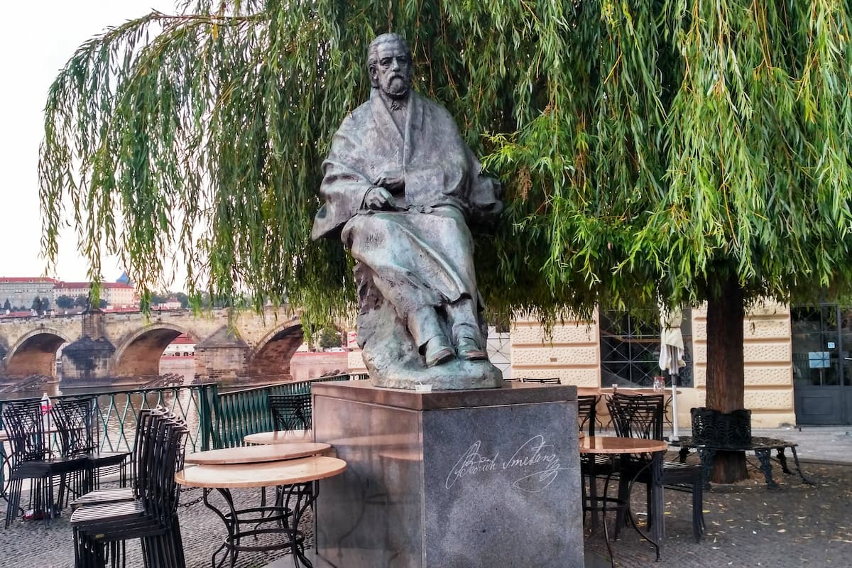 Bedřich Smetana monument in Prague