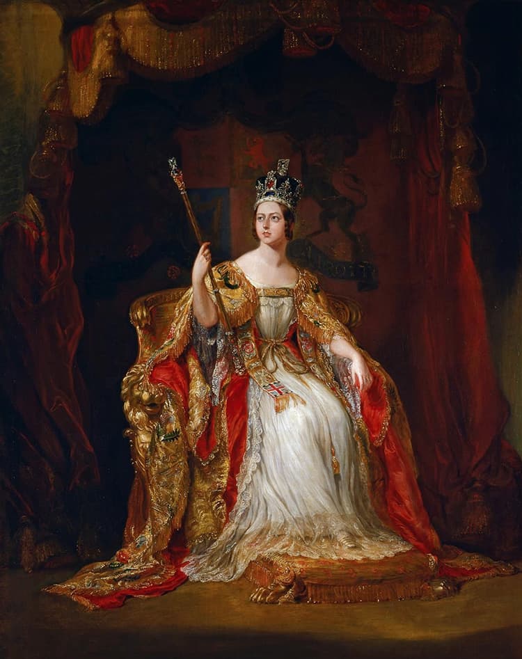 Sir George Hayter's coronation portrait of the Queen