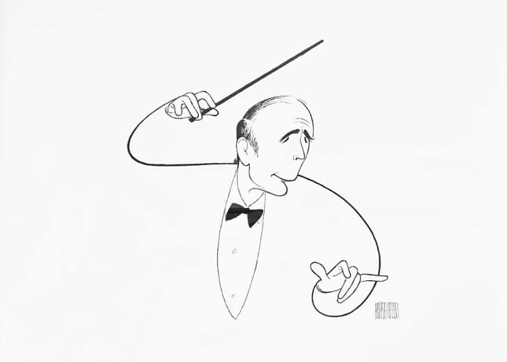 Caricature of Henry Mancini