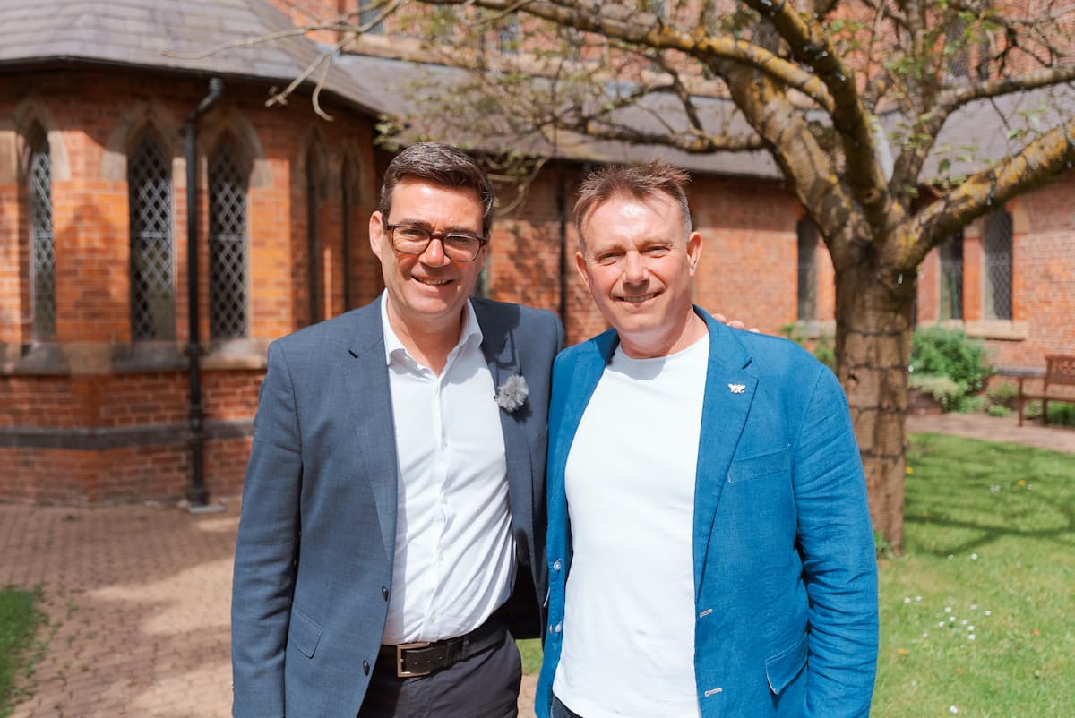 Bob Riley (CEO of Manchester Camerata) and Andy Burnham (Mayor of Greater Manchester)