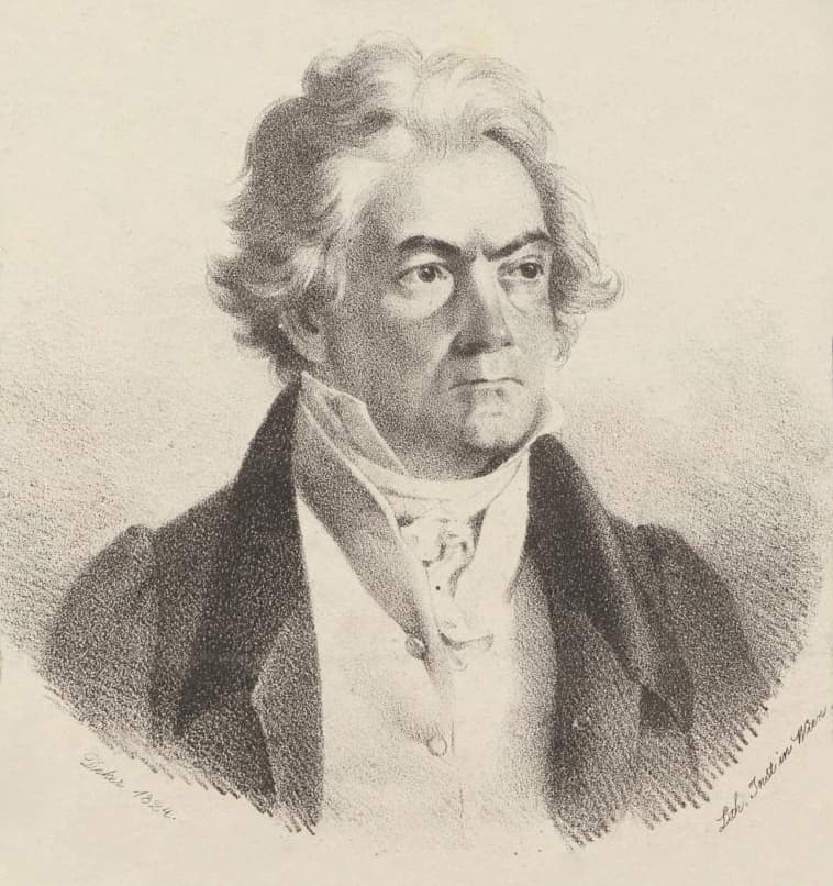 Ludwig van Beethoven in 1824