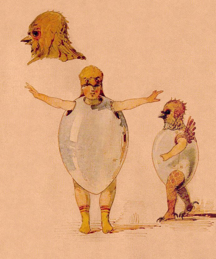 Hartmann: Costume sketch of canary chicks for J. Gerber’s ballet Trilby, 1871 (St. Petersburg: Institute of Russian Literature (Pushkin House), Academy of Sciences)