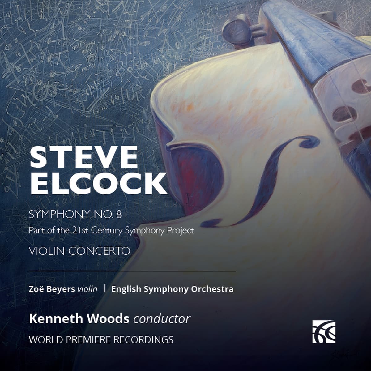 Steve Elcock: Symphony No. 8 & Violin Concerto album cover