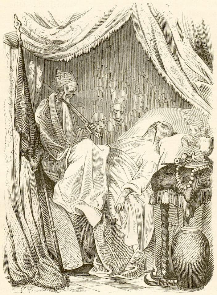 Vilhelm Pedersen: Illustration for Andersen’s Nightingale, 1843