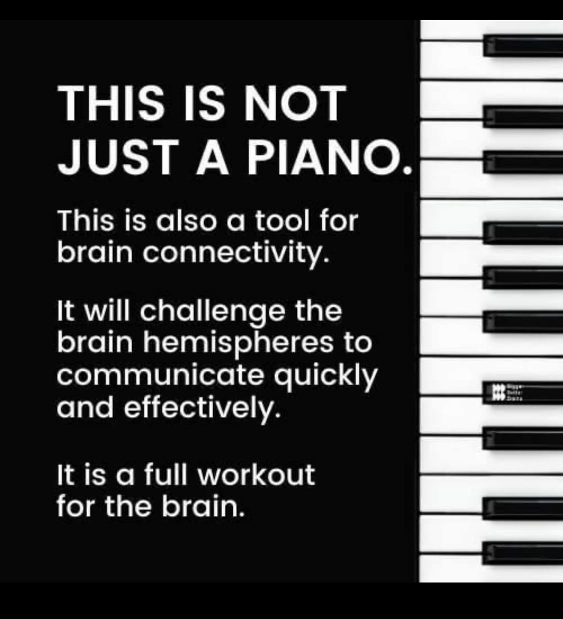 Not just a piano
