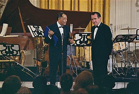 Richard Nixon and Duke Ellington, 1969