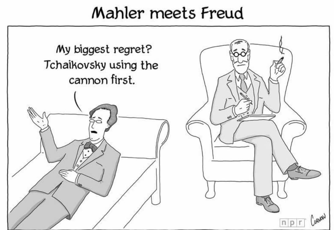 Mahler on the couch joke