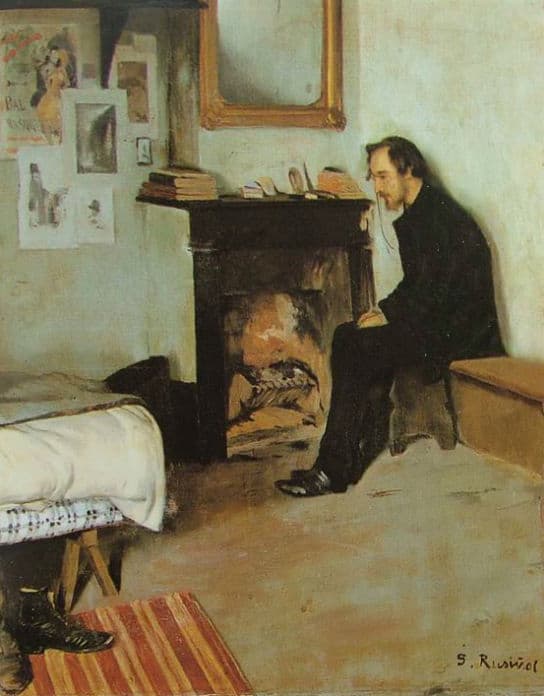 Erik Satie in his room