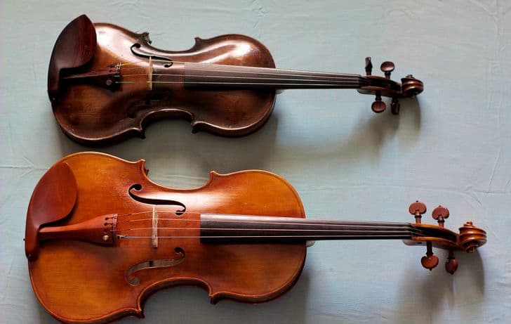 Violin (top) and Viola (bottom)